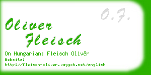 oliver fleisch business card
